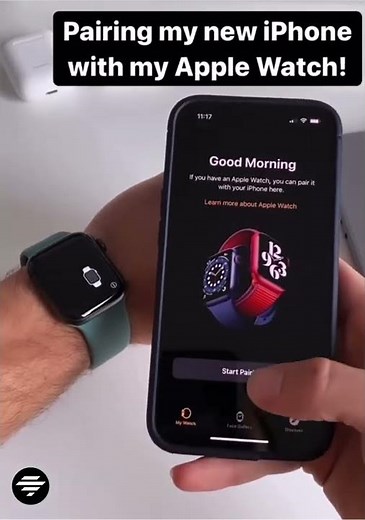 Pairing my apple watch with iPhone 🔥