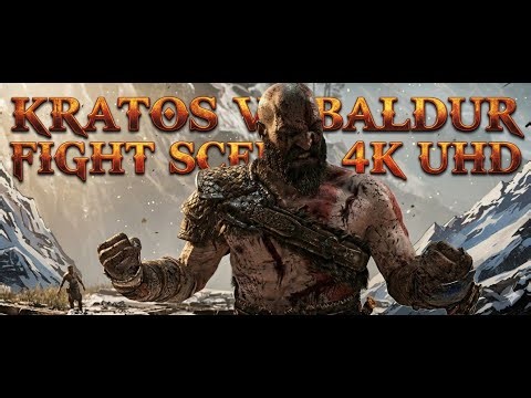 Kratos Unleashed | Baldur Fight Scene (4K Cinematic)