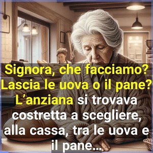 Signora, che facciamo? Lascia le uova o il pane? L’anziana si trovava costretta a scegliere, alla cassa, tra le uova e il pane… | Video Più Divertenti Del Mondo