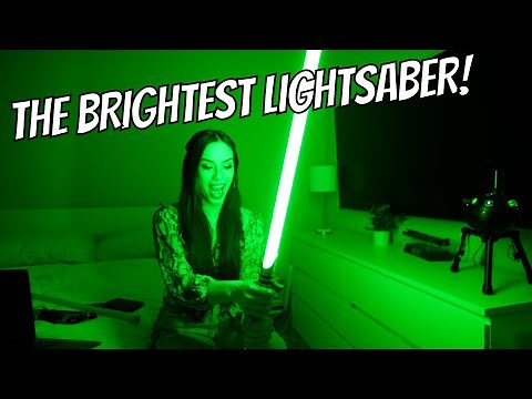 WORLD'S BRIGHTEST LIGHTSABER EVER!! | Civilized Sabers Tri-Star Neopixel Blades
