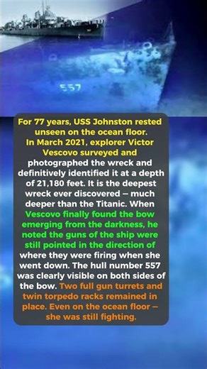 They Found His Ship 4 Miles Underwater — The Guns Were Still Aimed At The Enemy #wwii #history