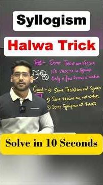 🔥Syllogism की Super Trick🔥Solve without Venn Diagram ✅Syllogism Some Not Trick | By Shashank Sir