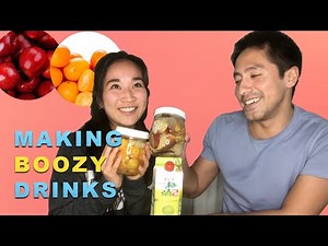 DIY Making Fruity Alcoholic Drinks *Inspired by Japanese plum wine