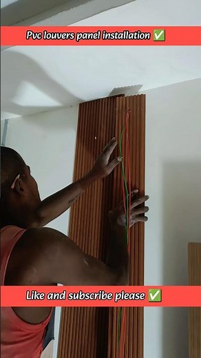 pvc louvers panel installation on walls | how to install pvc