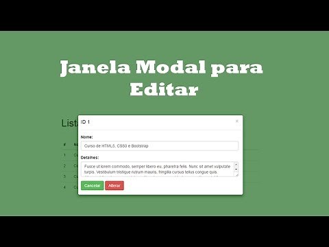 Como Criar Janela Modal para Editar Produto
