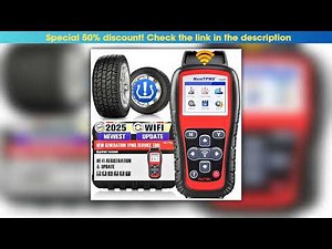 Review 2025 Autel TS508WF TPMS MX-sensor 315/433MHz Car Diagnostic WiFi Programing Service Tool Tir