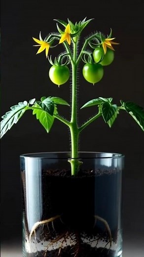 Cherry Tomato Plant Growth Timelapse 🍅 From Seed to Fruit | Ultra-Realistic Cinematic Animation