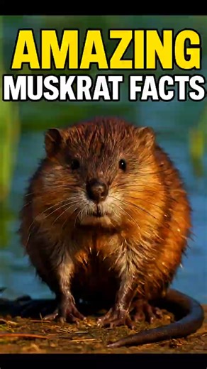 Amazing Muskrat Facts You Never Knew! #shorts #animals #wildlife #education