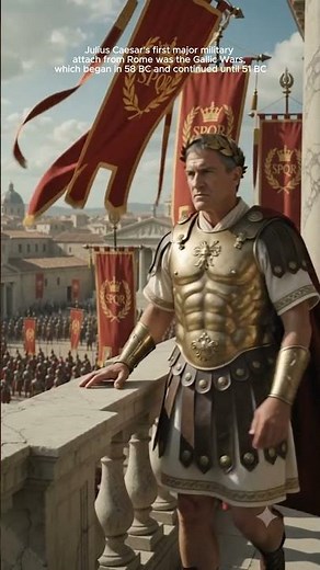 Julius Caesar's first major military attach from Rome