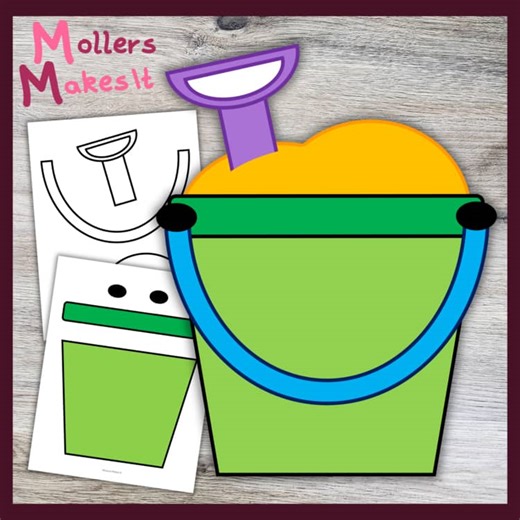Sand Bucket Craft Template