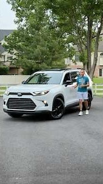 The Grand Highlander Hybrid Nightshade is a family SUV that can drive over 600 miles on a full tank
