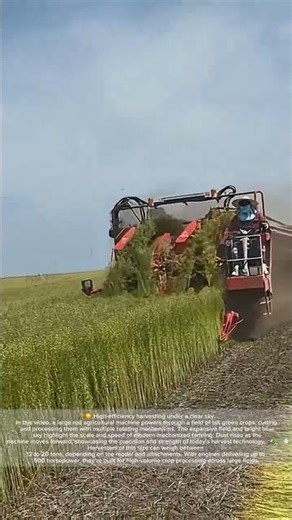 Modern Harvesting Machine at Work – Over 15 Tons of Precision and Speed!