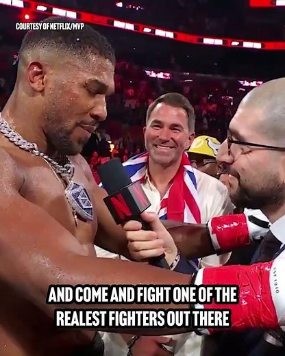 Anthony Joshua called out Tyson Fury after handling business vs Jake Paul 👀
