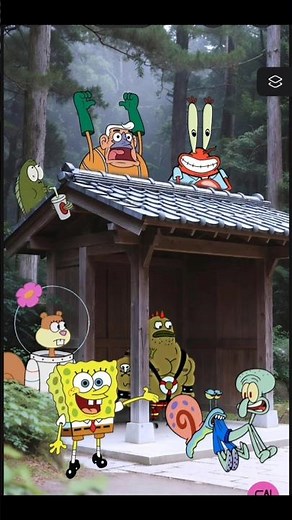 SpongeBob & Sandy Cheeks SHOCKED! Squidward Tentacles Gets Bitten by Gary the Snail?! 😂🐌#spongebob