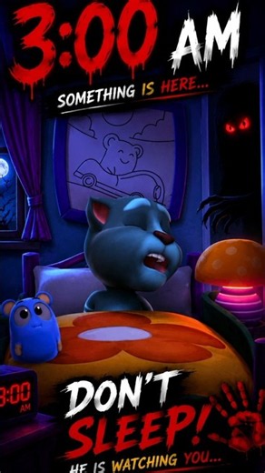 💀 Talking Tom Entered the Haunted Room at 3:00 AM... You Won't Believe What Happened! 😱 #TalkingTom