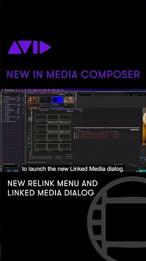 New Relink—Media Composer has redesigned the relink menu to fix broken file paths
