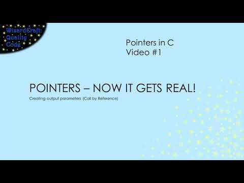 Intro to C Pointers - Output Parameters (C - Pointers - 1)