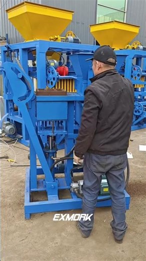 EX2-25 motor-driven hydraulic interlocking clay brick making machine