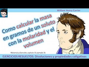 Como calcular la masa en gramos de un soluto con la molaridad y el volumen 10Ej3b 🧪 DISOLUCIONES