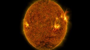 Solar flare trio caught on camera