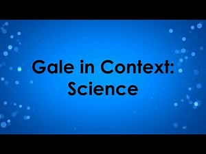 Database Feature: Gale in Context: Science