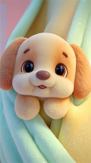 Baby Puppy Peek-A-Boo! 🐶💛 | Cute AI Short for Kids #DreamScreenAI #cutepuppy