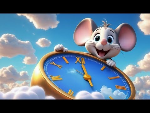 The Little Mouse and the Big Clock ⏰🐭 | Tick Tock Kids Rhyme | Fun Storytime Song