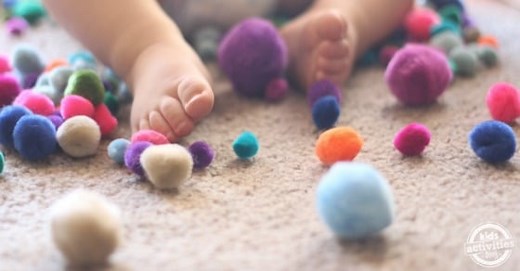 20  Pom Pom Activities for Babies & Toddlers