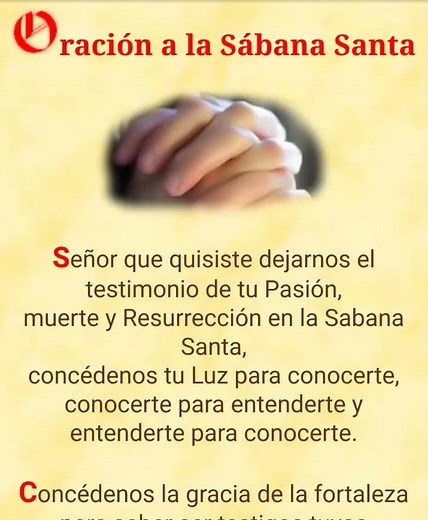 Prayer to the Holy Shroud