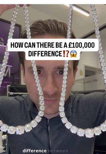 CRAZY COMPARISON‼️🤯 #diamond #diamonds #jewelry #jewellery