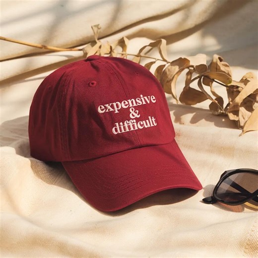 Embroidered Dad Cap, Expensive & Difficult Sarcastic Humor Baseball Hat - Etsy