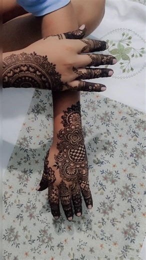 latest mehandi design #ytshorts #mehandikidesign #mehandi #short #henna #back and front hand mehndi
