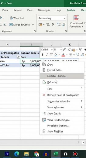 Tips Pivot Table Excel | Part 2 #pivot #pivottable #excel