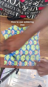 How to use soldering iron for lace applique