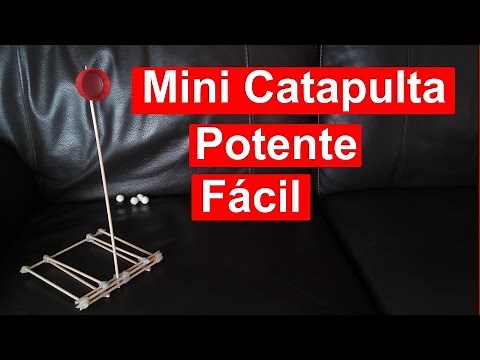 Cómo Hacer Una Mini Catapulta Casera Muy Fácil