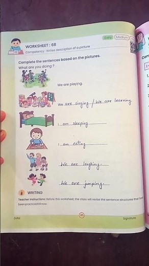 Class 4-5 English worksheet 68 (2023-24)। Prayas new workbook English worksheet 68