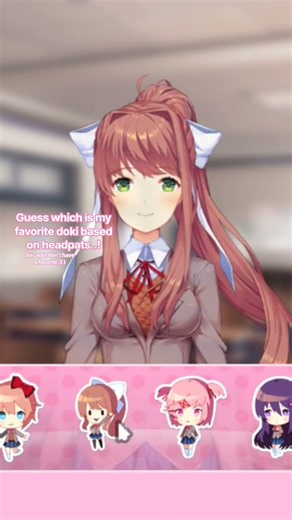 Doki Doki headpat sim! // #ddlc
