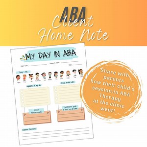 ABA Center Home Note - Etsy UK