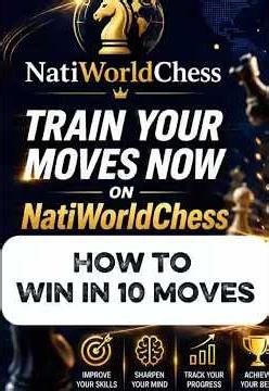 How to Win in 10 Moves ♟️ Easy Chess Trap | NatiWorldChess #chess #chessgame #checkmate #learnchess