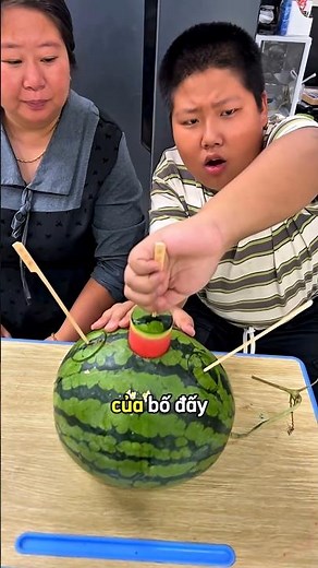 Watermelon ice cream challenge at home #shorts