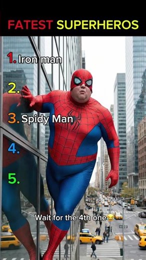 Ranking the MOST funniest and fattest superheroes. #viral #funny #superhero