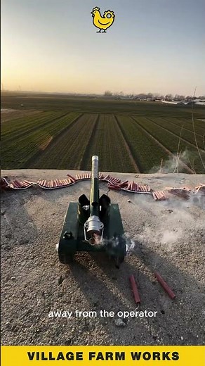 This mini cannon launches FIRECRACKERS 🤯 and it is LOUD #FirecrackerCannon