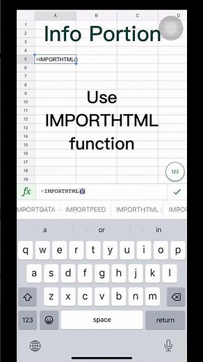 Import Tables From Website Using Google Sheets (IMPORTHTML) #viral #howto #googlesheets #infoportion