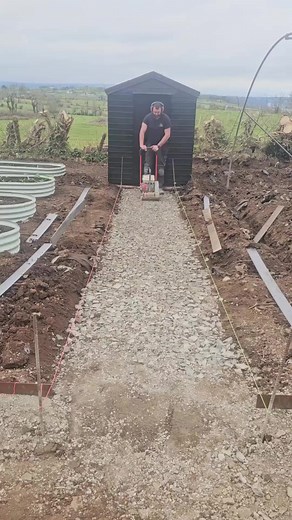installing some steel edging to create these lovely paths in this beautiful countryside garden 👌 these will rust in well 🔥 #fyp #foryou #howto #landscaping #construction #paving #fblifestyle | Robert H. Blair