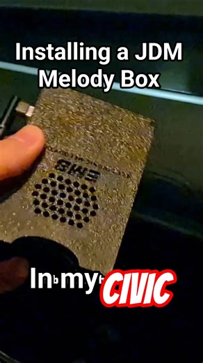 JDM Melody Box Install in my Honda #carmodification #car #civic #civichatchback