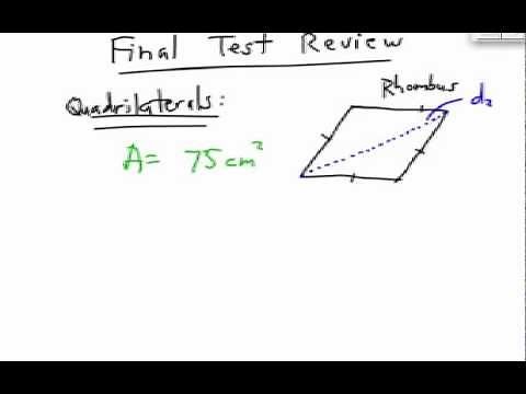 How to Find Area of a Rhombus: Missing Diagonal