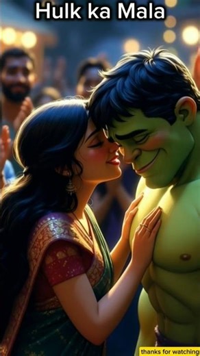 Hulk ne liya kiss 💋#hulk#aihulk #desihulk #hulkvstuntunsahur #ai #tungtungtungsahur