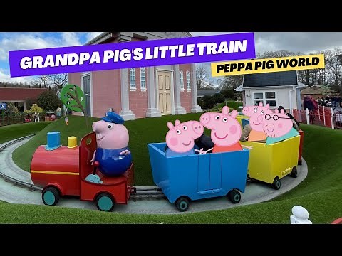 GRANDPA PIG'S LITTLE TRAIN at PEPPA PIG WORLD in Paultons Park
