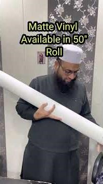 Matte vinyl sticker roll 50 inch, 12, inch, 18, inch, 24 inch, 36 inch #flexprinting