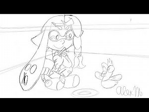 (Splatoon sketch animation) Shellfish Captain 3